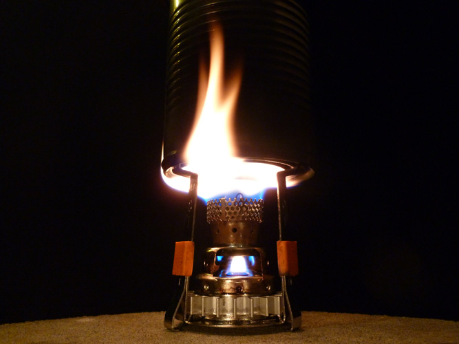 G-Micro PSL Wax Gasifier Burning Kerosene