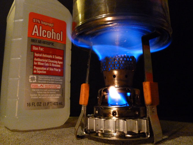 G-Micro PSL Wax Gasifier Burning 91%  Isopropanol